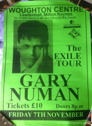 Gary Numan 1997 Venue Poster Milton Keynes